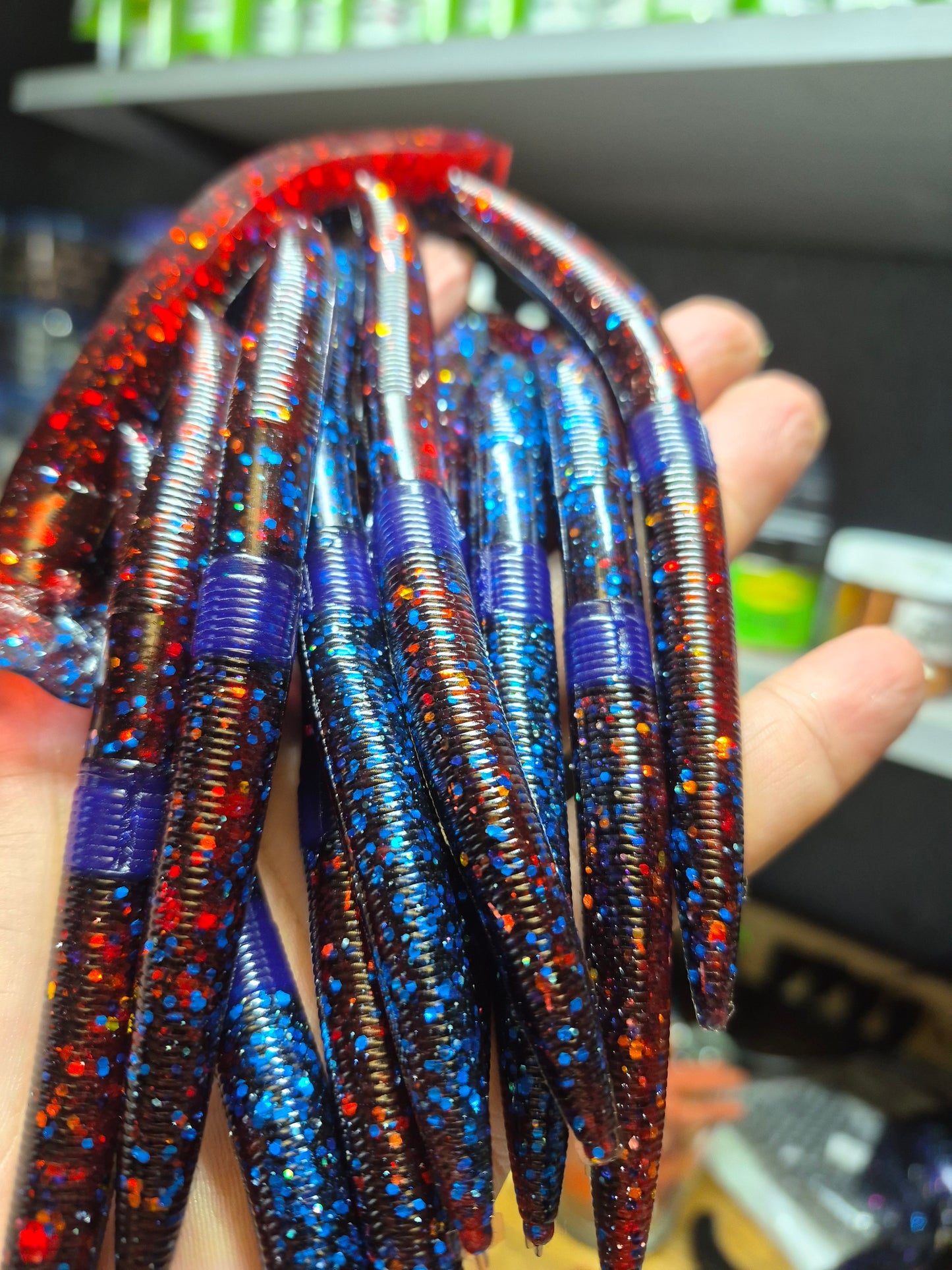 THE ENFORCER 5"stick bait with reinforced hook sleeve INFERNO FROST