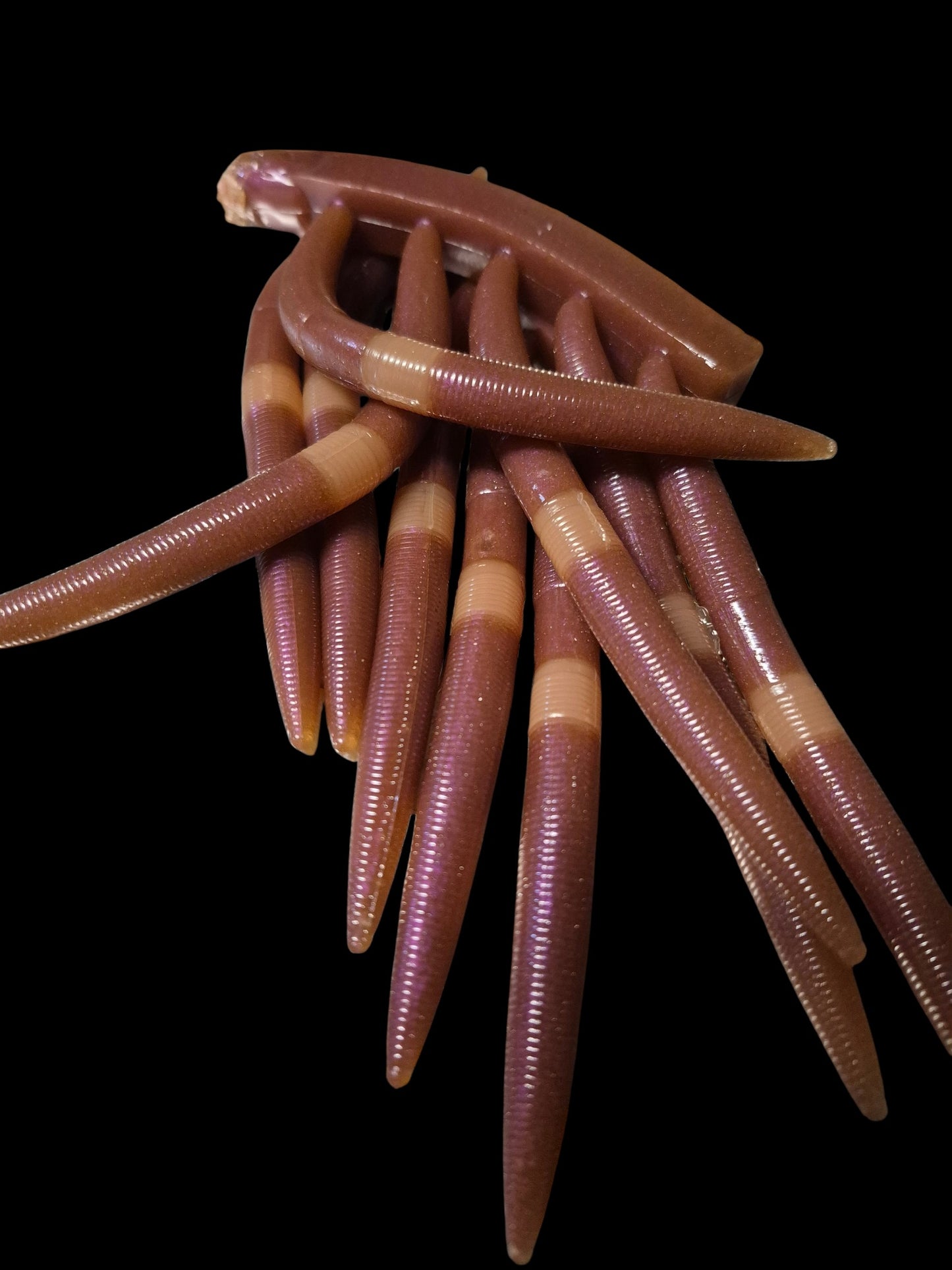 The ENFORCER 5"stick bait with reinforced hook sleeve RED EARTHWORM