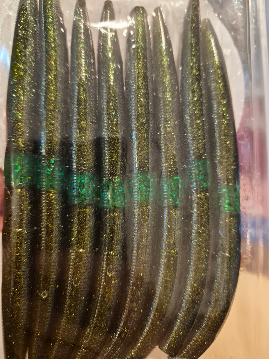 THE ENFORCER 5"stick bait with reinforced hook sleeve OIL SLICK
