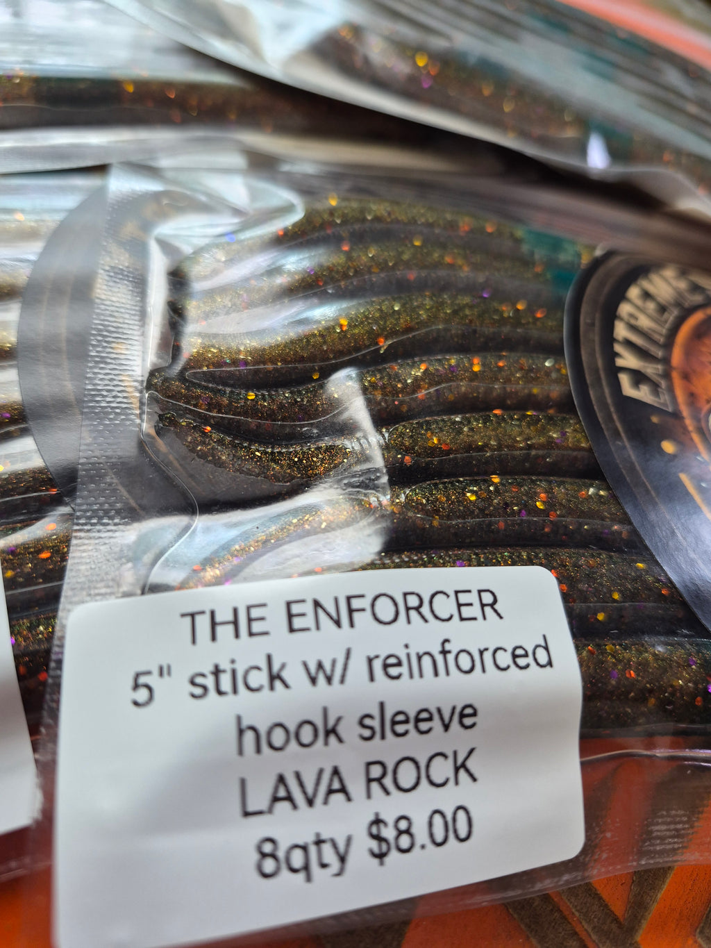 The ENFORCER 5"stick bait with reinforced hook sleeve LAVA ROCK