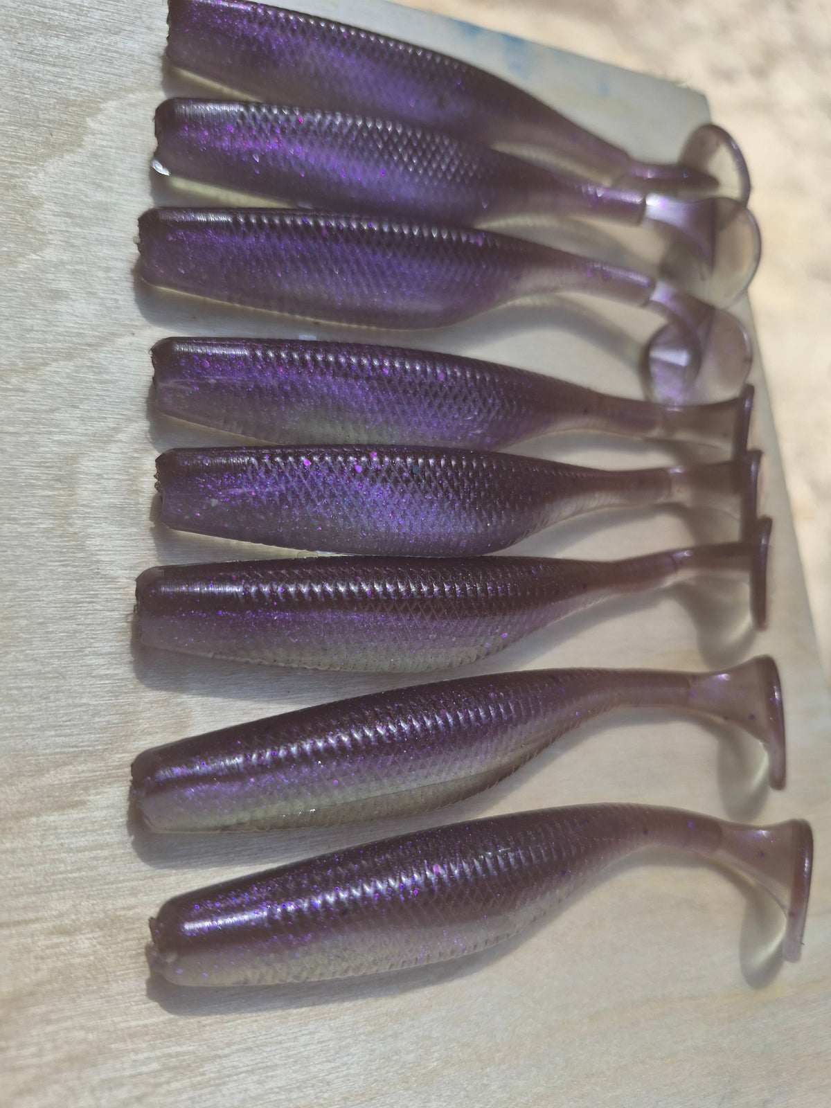 3.8 Assassin swimbait 8pk ELECTRIC SHAD